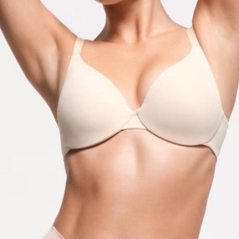 Skims Smoothing Intimates Full Coverage Lightly Lined Bra Sand Size 44DDDD‎